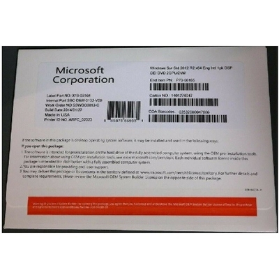 Boîte standard d'OEM R2 du serveur 2012 de Microsoft Windows
