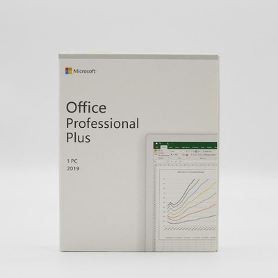 Professionnel à grande vitesse de Microsoft Office 2019 de version plus la boîte de vente au détail de DVD