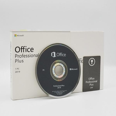 Médias Microsoft Office 2019 de 4.7GB DVD professionnel plus la boîte de vente au détail de DVD