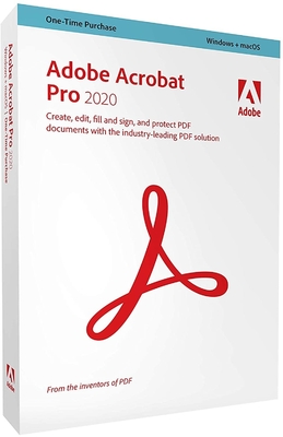 Boîte pro 2020 au détail d'Adobe Reader