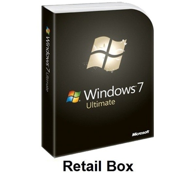 Boîte au détail finale de Microsoft Windows 7