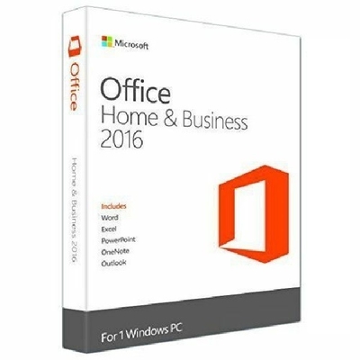 Maison de Microsoft Office et boîte au détail des affaires 2016