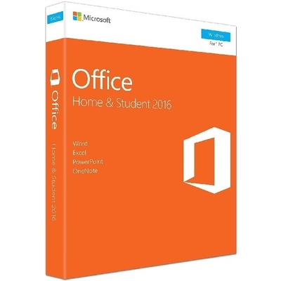 Maison de Microsoft Office et boîte au détail de l'étudiant 2016