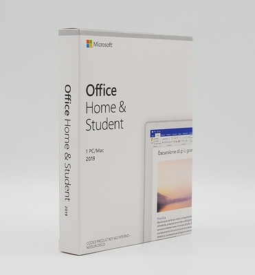 Maison de Microsoft Office 2019 de version et boîte à grande vitesse de vente au détail de l'étudiant PKC