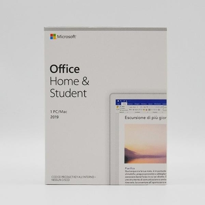 Médias à grande vitesse Microsoft Office boîte de 2019 de la version 4.7GB DVD à la maison et de l'étudiant PKC de vente au détail