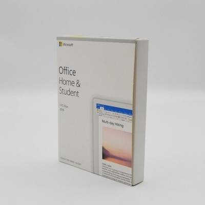Maison de Microsoft Office 2019 de code principal et boîte au détail de vente au détail de l'étudiant PKC