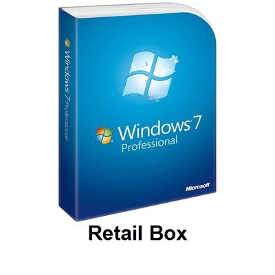 Boîte au détail professionnelle de Microsoft Windows 7